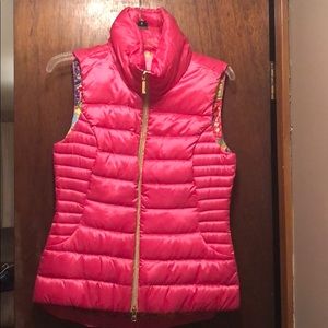 Lilly Pulitzer Pink Puffer Vest